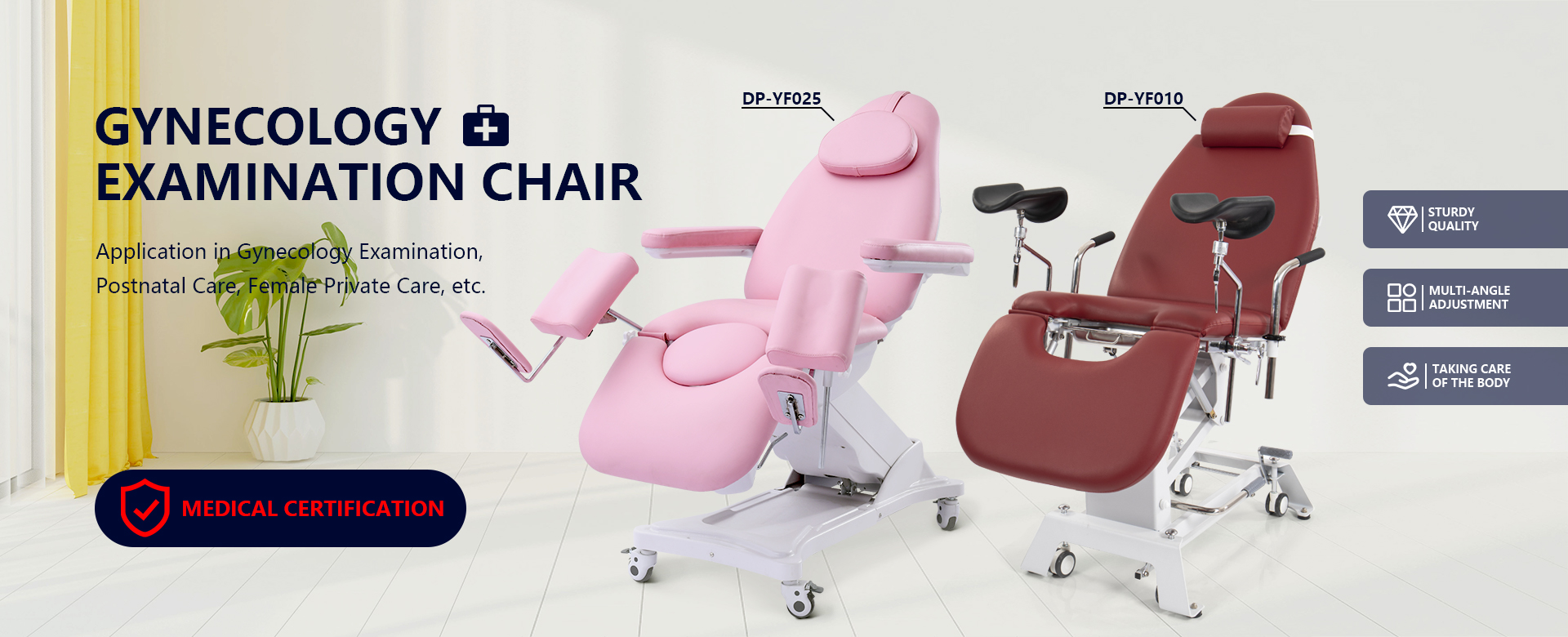 DP-YF025 and DP-YF010 2023 Hot Sell Gynecology Chairs